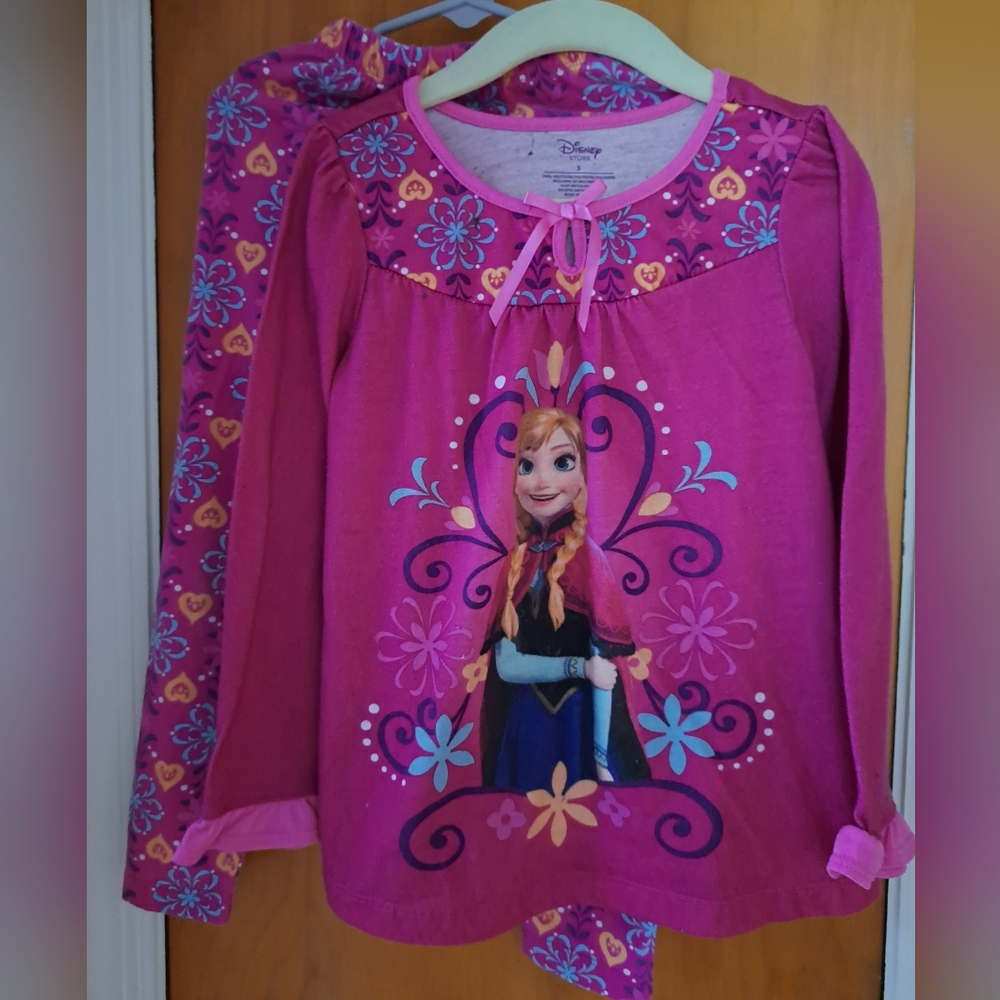 Disney Anna Pink Long Sleeve Top with Matching Pants